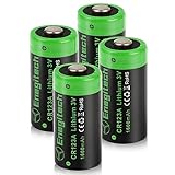 Enegitech CR123A 3V Lithium Batterie, 123A Einwegbatterien 1600mAh für Alarmsystem Taschenlampe Fernbedienung Spielzeug 4 Stück