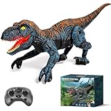 Sunrad Ferngesteuertes Dinosaurier Spielzeug, Kompakter RC Dino mit USB-Aufladbar,Brüllen & Lichtern,Elektronik T-Rex Dino Spielzeug,Realistischem Gehen,Geschenk für Kinder Jungen ab 3 4 5 6 7 Jahre