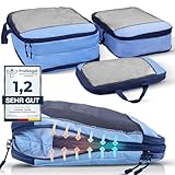 Kleidertaschen Set mit Kompression für Rucksack [3-teilig]...