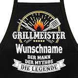 Shirtoo Grillschürze mit Spruch personalisierbar -...