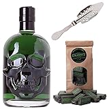 Absinth Hamlet Classic von ALANDIA | Mit Absinth Löffel und Zucker | Das Original in der Totenkopf Flasche