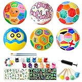 Fußball Lampe Kit | 12 Farben Nachtlicht Spielzeug Fußball Lampen Bausatz | Kunstbedarf Mit Leuchtaufklebern Für Kinderzimmer Wohnzimmer Weihnachtsfeier Und Feiertage