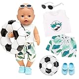 5-teilige Babypuppen Kleidung für 14-16 Zoll große Puppen,...