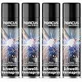 Schweiß-Trennspray, Schweißschutz-Spray, Schweißtrennmittel, Schweißschutz, Schweißspray, Schweißdüsen-Schutz, Gasdüsen-Schutz, Kontaktdüsen-Schutz – ABACUS Schweiß-Trennspray 4x 400 ml (7631.4)