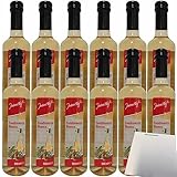 Jeden Tag Condimento Bianco Essig weiß 12er Pack (12x500ml Flasche) + usy Block