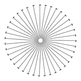 TOAOB 200 Stück Edelstahl Flachen Kopfstifte 40 mm Nietstifte Kettelstifte Prismenstifte Silberton für DIY Schmuckherstellung