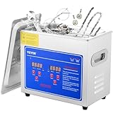 VEVOR Ultraschallreiniger 3L Reiniger ultraschallgerät Ultraschallreinigungsgerät Ultrasonic Cleaner mit Heizung Digital Timer for glasses Jewellery False Teeth Coins