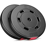 Hop-Sport Hantelscheiben Set 20 kg (2x10 kg) Kunststoff,...