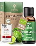 Heldengrün® BIO Bergamotte Öl [100% NATURREIN] Kaltgepresst aus echten Bergamotten - Reines Bergamottenöl zum Verzehr - Bergamot Oil