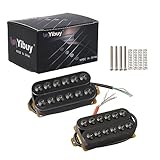 Yibuy Modell HOC-BK-TMB Schwarz Metall Doppelspulen Gitarren Tonabnehmer Humbucker für E-Gitarre