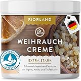 FJORLAND® Weihrauchcreme extra stark 200 ml - Weihrauch-Salbe hochdosiert zur Unterstützung - Angenehmens Auftragen