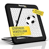 Racetex Rebounder für Fußball 100x100 cm [MIT Cover] - Fussball Rebounder mit robuster Konstruktion - Stufenlos Verstellbar - Fußball für Schuss-, Pass- und Ballannahme Training (Black.)