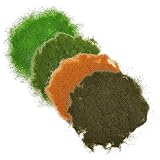 HOMSFOU 4er Packung Kunstmoos Pulver für Dekoration Realistisches Moos für Garten Modellbau Innenräume Pflegeleicht Immer Frisch für DIY Projekte