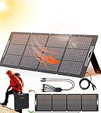 Rophie 200W SolarPanel, Faltbares Solarpanel Monokristalline Solarmodul mit MC-4 Ausgang für Powerstation, 5.4KG Ultraleicht, Einstellbare Kickständer, IPX67 Solar Panel für Camping, Reise, Balkon