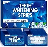 Bleaching Zähne Stripes Zahnaufhellung Strips: White Stripes Zähne Qunler Zahnbleaching stripes Zahn weissmacher Teeth whitening Strips Non-Sensitive Formel Sicher für Zahnschmelz