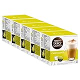 Nescafé Dolce Gusto Cappuccino, Kaffee, Kaffekapsel, 5er Pack 5 x 16 Kapseln (40 Portionen)