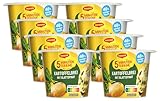 MAGGI 5 Minuten Terrine Kartoffelbrei mit Blattspinat, leckeres Fertiggericht mit Spinat, Instant Kartoffel-Püree, Kartoffel-Snack. 8er Pack (8 x 47 g)
