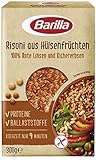 Barilla Risoni aus Hülsenfrüchten - Rote Linsen und Kichererbsen, 1er Pack (1 x 300g)