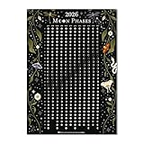 Grupo Erik Poster Mondkalender 2026 Wandkalender Astral - Jahreskalender 2026 der Mondphasen mit leuchtenden Effekt 50 x 70 cm - Kunstdruck Deko
