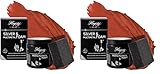 Hagerty Silver Foam Schaumreiniger 185g I Effektive Pflegepaste für Silber Metall Zinn Edelstahl Chrom I Putzmittel für erneuerten Glanz I inkl. Schwamm (Packung mit 2)