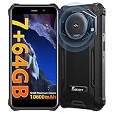 FOSSiBOT F101P Smartphone 10600mAh, Outdoor Smartphone ohne Vertrag, Octa Core 5.45' HD+ Display Android Handy, 7GB+64GB/1TB Erweiterbar, Android 13, 4G Dual-SIM Awesome, 24MP+8MP Kamera (Schwarz)