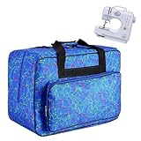 Nähmaschinentasche, JanTeelGO Nähmaschine Tasche, Transport- und Aufbewahrungstasche ist kompatibel mit den meisten Standard-Sängern, Brother,Janome-45 x 23 x 31 cm (Blau, Groß)