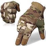 WTACTFUL Flexible atmungsaktive Taktische Handschuhe Einsatzhandschuhe Tatical Gloves Herren Vollfinger Touchscreen-Handschuhe Gilt für Kletter Radfahren Motorrad Jagd M CP Camo