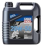 LIQUI MOLY Motorbike 4T 20W-50 Street | 4 L | Motorrad 4-Takt-Öl | Art.-Nr.: 1696, farblos