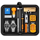 【Neu 2024】JOREST Uhrenwerkzeuge Set, Uhr Batteriewechsel, Uhrenarmband Kürzen Werkzeug, Uhren Reparatur, Uhrmacherwerkzeug mit Stiftausdruck, Uhrenoffner öffner, Schraubendreh, Federstegwerkzeug