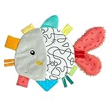 Fehn Knister Fisch - Activity Baby Raschel Spielzeug zum Greifen und Spielen - Activity-Rascheltier Babyspielzeug - Motorikspielzeug & Knisterspielzeug für Babys und Kleinkinder ab 0+ Monaten