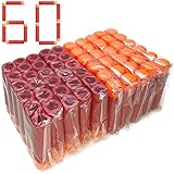 Airlab 60er Darts Pfeile für Nerf 9,5cm Zubehör, Refill Darts Foam Pfeile Munition Bullets,Rot