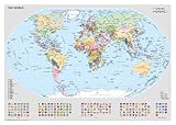 Ravensburger Puzzle 12000065 - Politische Weltkarte - 1000 Teile Puzzle für Erwachsene und Kinder ab 14 Jahren, Puzzle-Weltkarte mit Flaggen