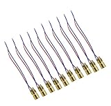 Aihasd 10PCS 5V Laser Head Diode Dot Module WL Red Mini 650nm 6mm 5mW