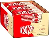 Nestlé KitKat White Schokoriegel, Knusper-Riegel mit weißer Schokolade & knuspriger Waffel, 24er Pack (24 x 41,5g)