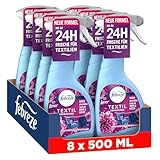 Febreze Textilerfrischerspray 8x500 ml Lenor Amethyst Blütentraum Mit FrischeLuft-Technologie Bekämpft Selbst In Textilien Festsitzende Gerüche Und Hinterlässt Einen Frischeduft