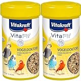 Vitakraft Vita Fit Vogeldoktors, Stärkungsmittel für Vögel, stärkt die Kondition, regelt die Verdauung, Vitamine für Kanarienvögel (1x 50g) (Packung mit 2)