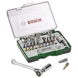 Bosch 27tlg. Schrauberbit und Ratschen-Set (PH, PZ, Hex, T, S-Bit, Zubehör Bohrschrauber und Schraubendreher)