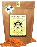 Uncle Spice BIO Birds Eye Chilipulver- 80g fein gemahlene BIO-Vogelaugenchilis - PIRI PIRI PULVER - bis zu 200k SHU, scharfe gemahlene Chili-Schoten, organic Chili Powder, DE-ÖKO-005