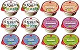 Zwergenwiese Brotaufstrich Probiermix 6 Sorten, je 2 x 50g | Papayango, Brotzeit, Bärlauch, Mepfel, Basilitom, Bruschesto | vegane und glutenfreie Aufstriche