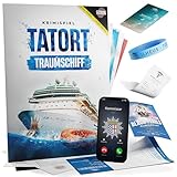 CRIMECASES Krimispiel: Tatort Traumschiff I Spannendes Krimi Spiel für Erwachsene für 1-6 Personen I Mordfall lösen Spiel für zuhause ab 14 Jahren