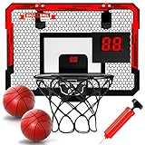 EPPO Basketballkorb Indoor für Kinder 16,5' x 12,5' - Basketballkorb mit automatischer Wertung, Mini Basketballkorb für Kinder, Jungen, Teenager, perfekt für einen Basketballliebhaber als Geschenk