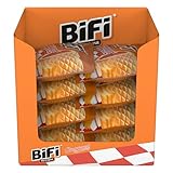 BiFi Currywurst – 30er Pack (30 x 40g) – Salami Wurstsnack mit Currysauce in einem lockeren Teig - Wurst im Weizenbrötchen To Go - für Unterwegs, im Büro oder beim Sport - Schinkenwurst