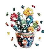Vitsrisea Blüte Puzzle aus Holz | Pflanzen Puzzle aus Holz als Denkspiel für Gehirnjogging,Kunst,Für Familie, Freunde, Mädchen, Teenager und