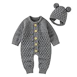 Generisch Jumpsuit Weihnachten Jungen mit Footies Ganzkörperanzug Baby-Bodysuit Walk Wolle Overall Babyschlafanzug Woll-Anzug Schlafoveralls Schurwolle Sherpa-Hoodie Homewear Loungewear