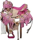 Premium Leather Western Barrel Racing Erwachsene Pferdesattel Reißzwecke Größe 45,7 cm Sitz erhältlich.
