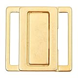 Bikiniverschluss Metall gold 30 mm Stegbreite