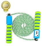 Sunshine smile Springseil für Kinder, Crossfit, Fitness, Boxen, MMA, Erwachsene, Herren, Damen, Fitnessstudio, Kalorienverbrennung, Springseil, Speed Rope, Springseil (grün)
