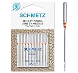SCHMETZ Nähmaschinennadeln | 10 Jersey-Nadeln | 130/705 H SUK | Nadeldicke 80/12 | auf allen gängigen Haushaltsnähmaschinen einsetzbar | geeignet für das Verarbeiten von Jersey, Strick- und Wirkwaren