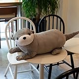 JOZIP Lebensechte Otter-Stofftiere Lebensechte Wildtier-Stofftiere weiche kuschelige Faultier-Spielzeuge süße Geschenke für Kinder 1 80cm