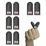 Handy Gaming Finger Sleeves, Pack of 8 PUBG Finger Sleeves, Touchscreen Finger Handschuhe, atmungsaktiv & Anti-Schweiß